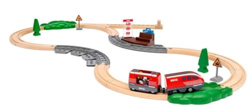 BRIO World “ 36102 Pull Back Train Set Toy Train Set for Kids Aged 3 Years Up
